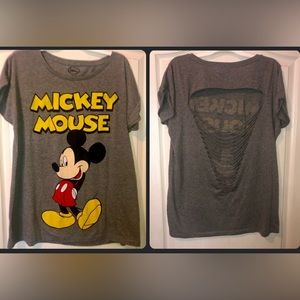 Prwnd Mickey Mouse ripped shirt XXL